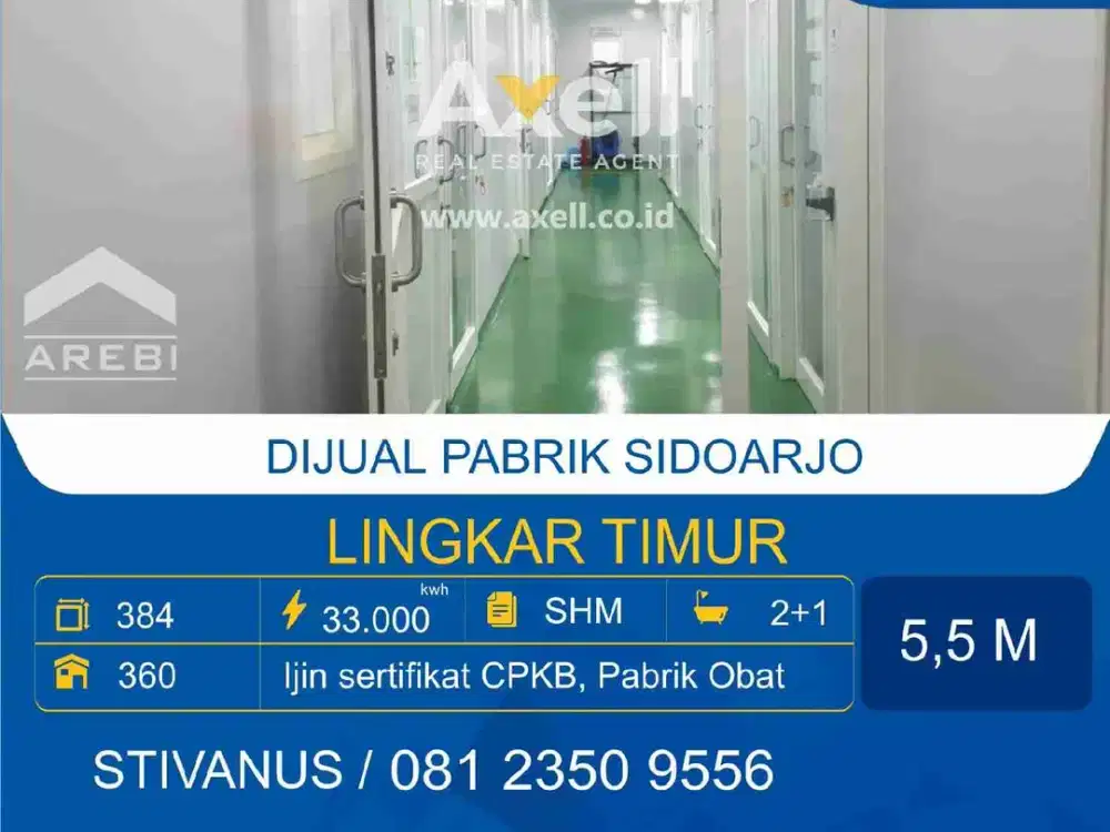 Pabrik Lingkar Timur Sda Dijual