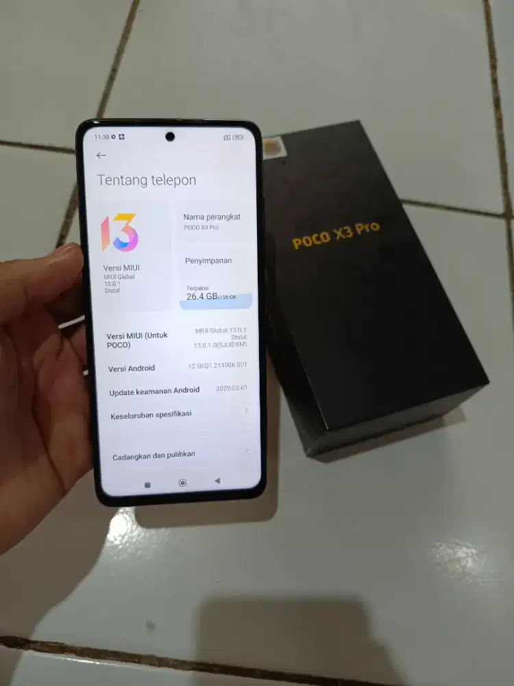 Poco X3 pro 6/128 fullset orian nominus