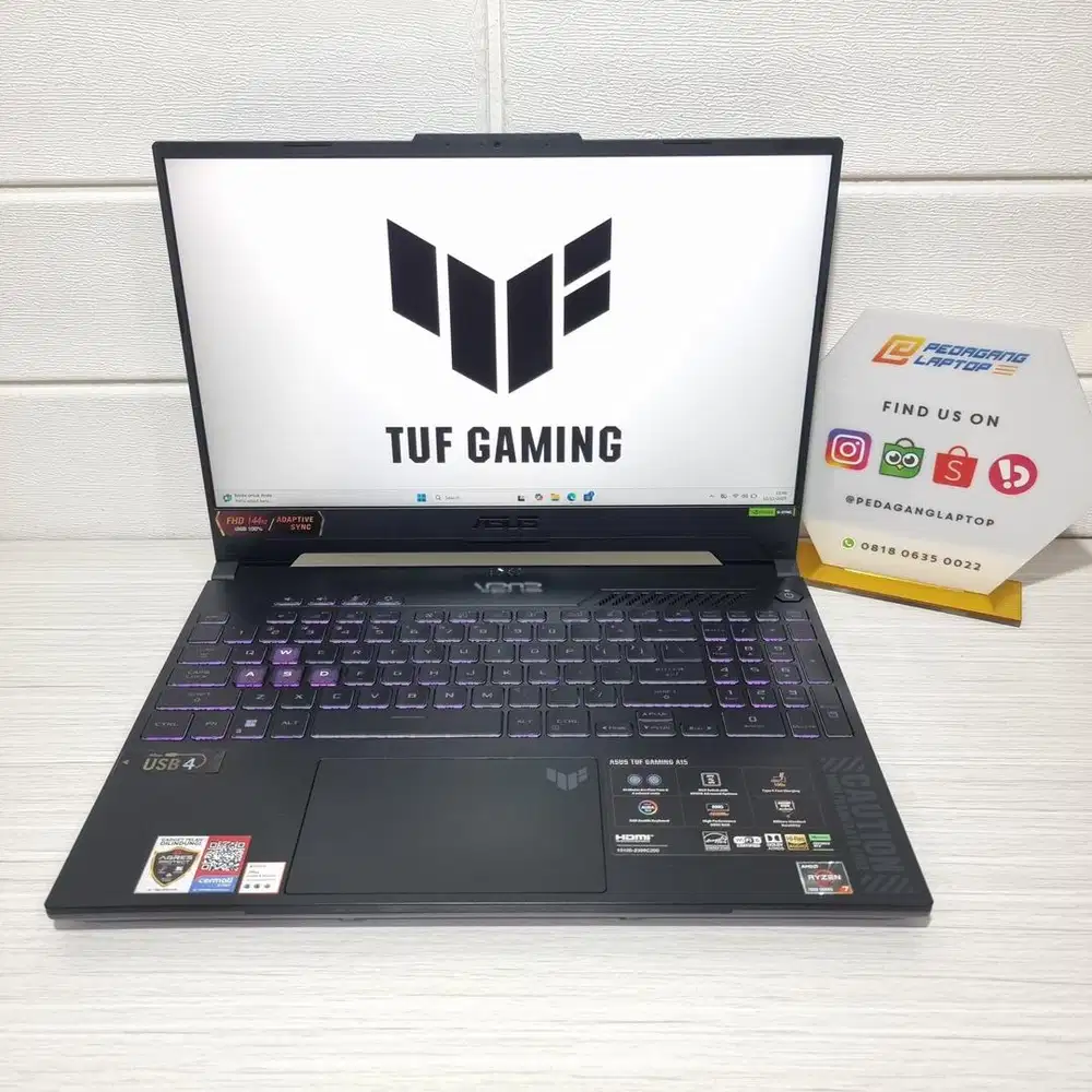 Asus Tuf Gaming A15 FA507NU RYZEN 7-7735HS 16/512GB RTX 4050