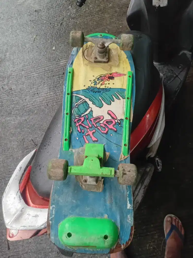 Skateboard skull vintage