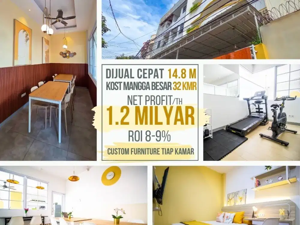 Investasi di Kost Mangga Besar - Keuntungan hingga 1,2M/tahun