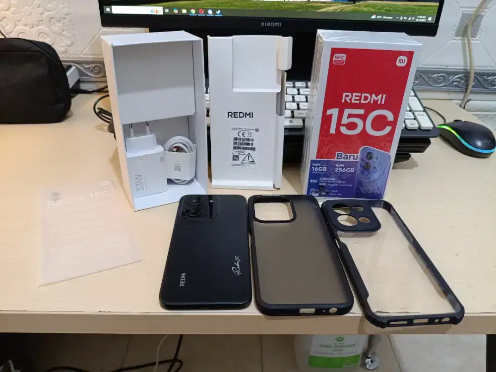Xiaomi Redmi 15C Black 8GB/256GB Fullset Likenew Garansi Panjang