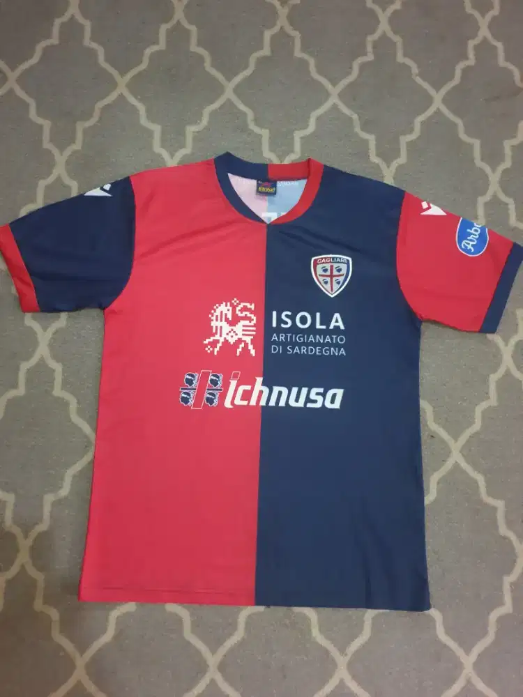 Cagliari home 2019 size L + nameset #99simeone aurisport printing