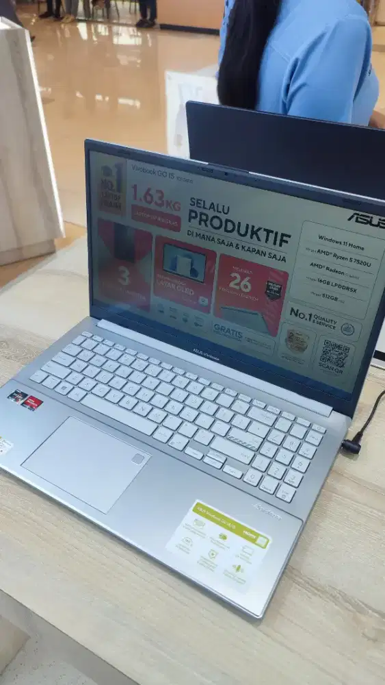 Cicilan Laptop Asus vivobook go 15 ryzen 3 cuma pakai ktp