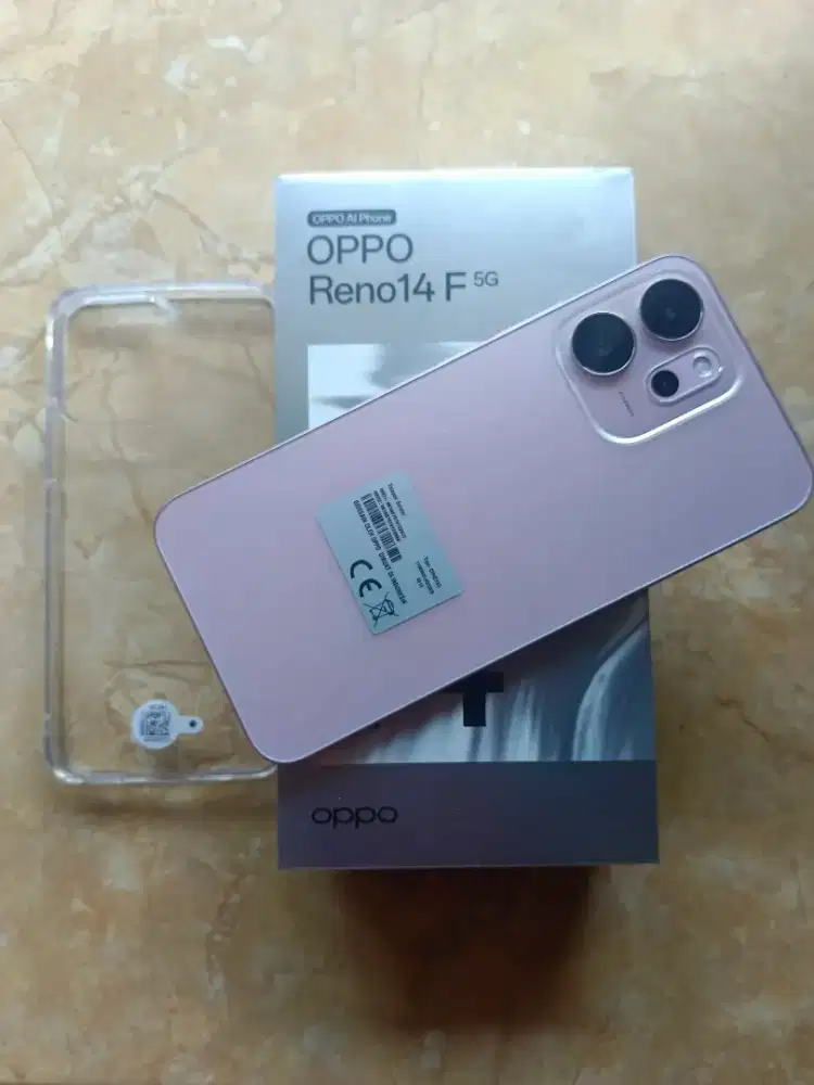 Jual Oppo Reno 14f 5G ram12/256 kondisi mulus likenew lengkap bisa tt