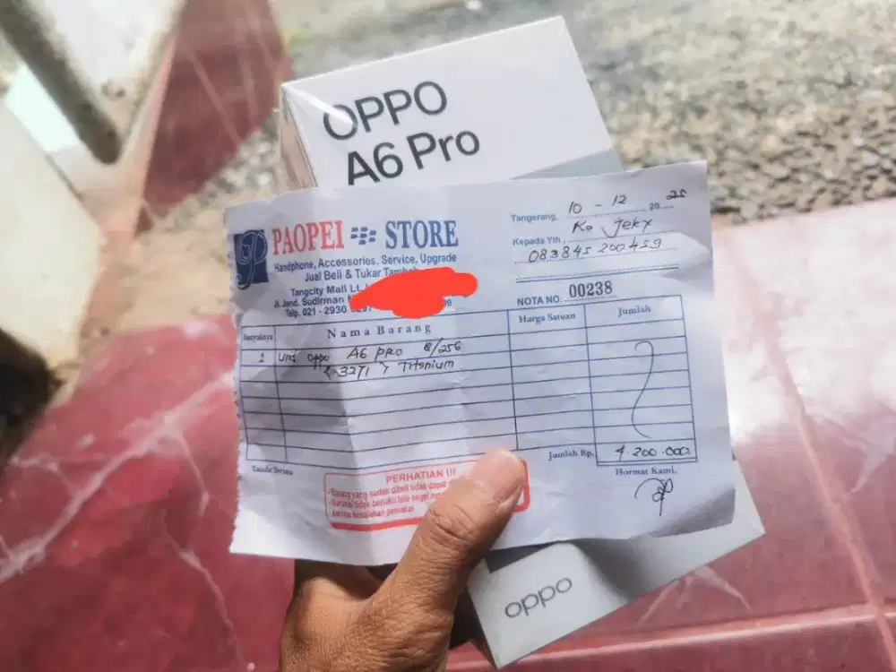 Oppo A6 Pro
Ram 8/256