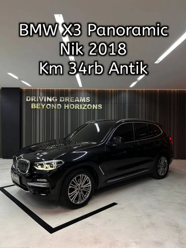 BMW X3 XDrive20i AT 2019 Hitam Panoramic D1329MC Km34rb Nik 2018