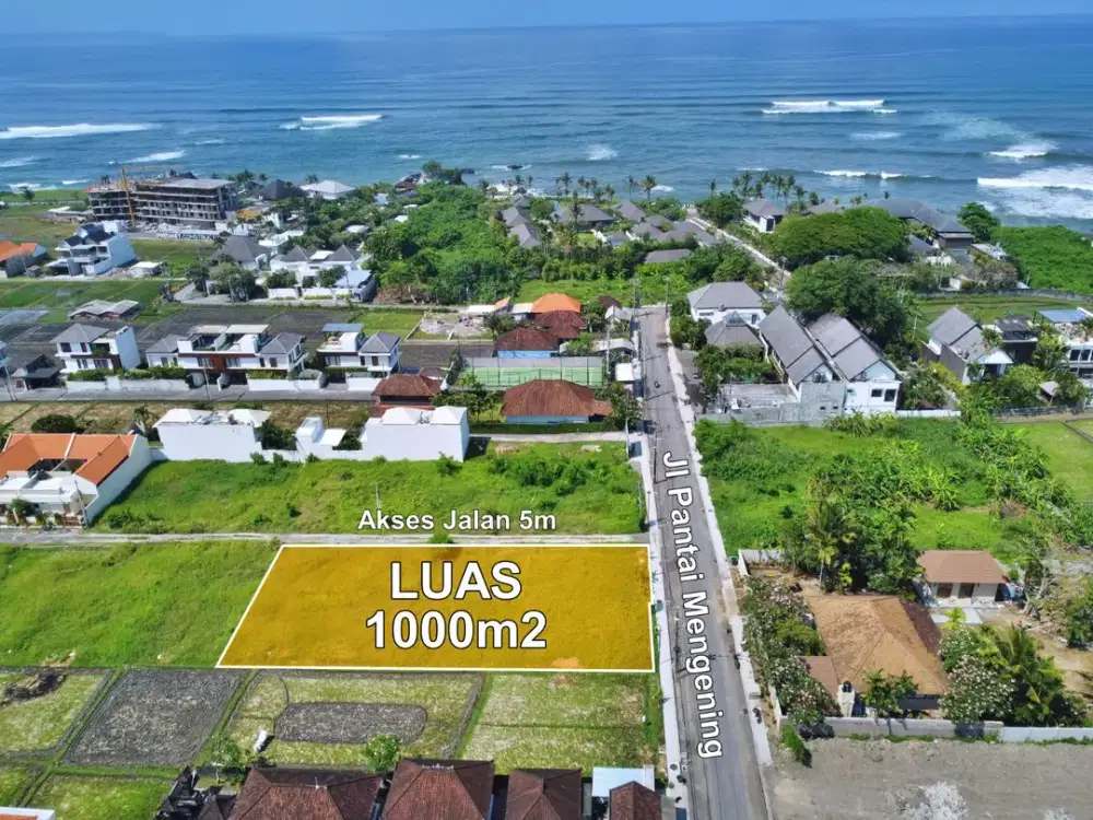 Tanah Lingkungan Villa Mewah di Jalan Utama Pantai Mengening