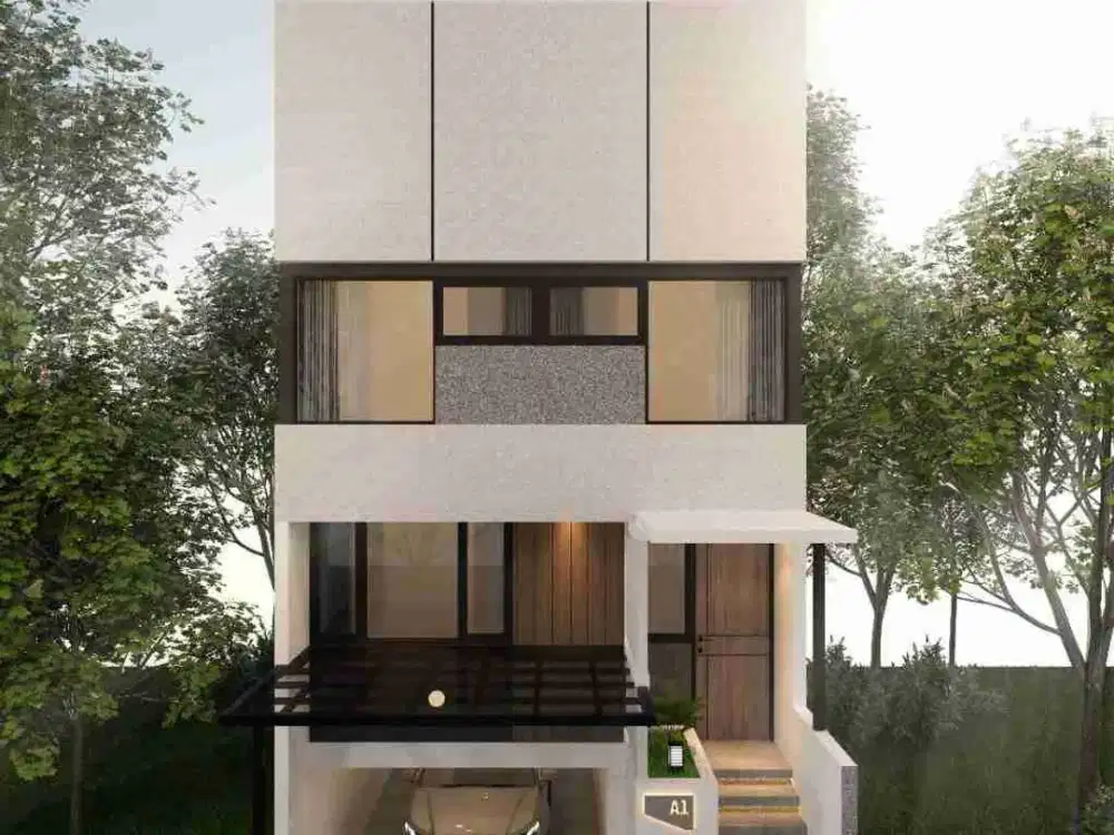 Rumah cluster di Dago kota Bandung 2 lantai Rooftop 3 kamar tidur KPR strategis ke Simpang Dago dan kampus ITB Bandung