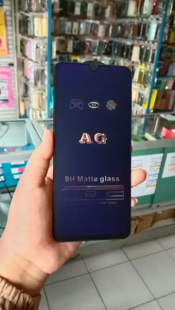 Temperglass blue matte