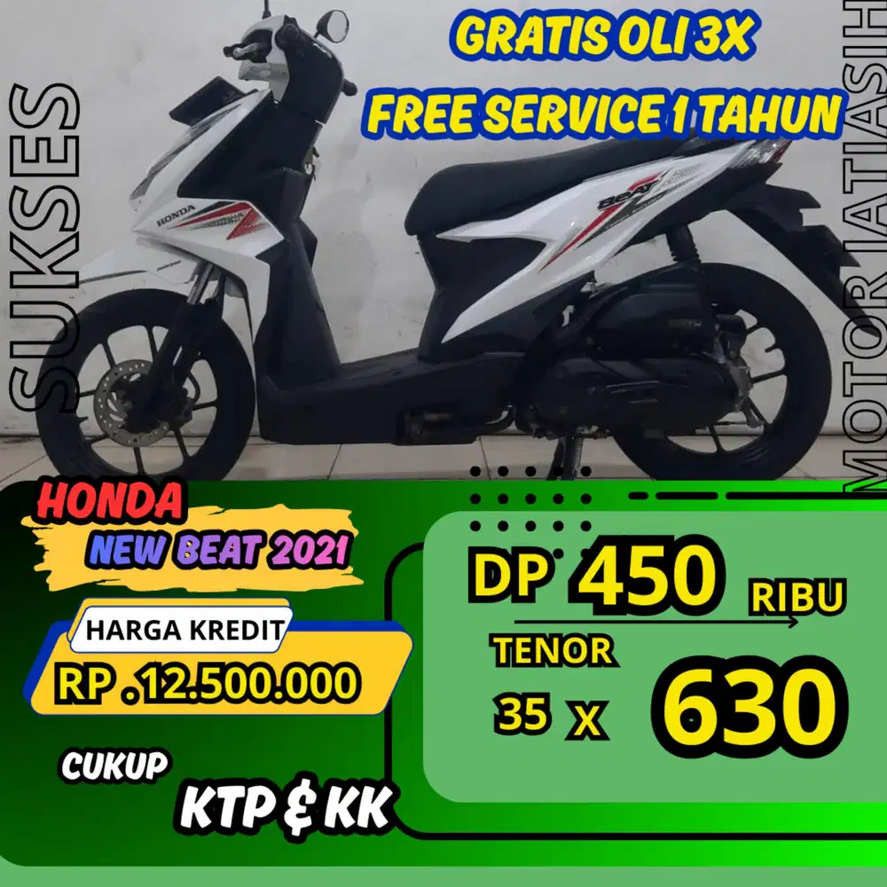 PROMO DP MURAH NEW BEAT CBS 2021 DP 450 RIBU BISA CASH/KREDIT