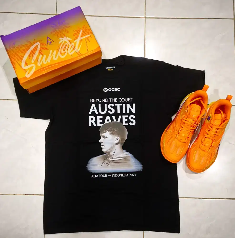 Sepatu basket rigorer AR3 BNIB sz 12 + signature shirt