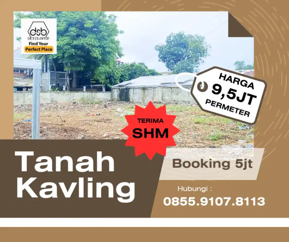 Tanah Kavling Murah Akses Mudah di Duren Sawit