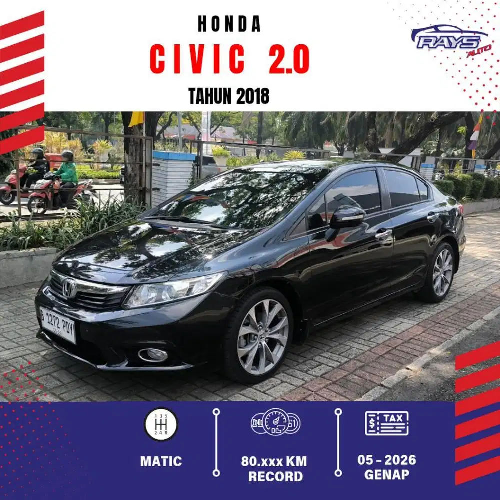 [KM 80rb] TDP 50jt Civic 2.0 Matic Tahun 2013