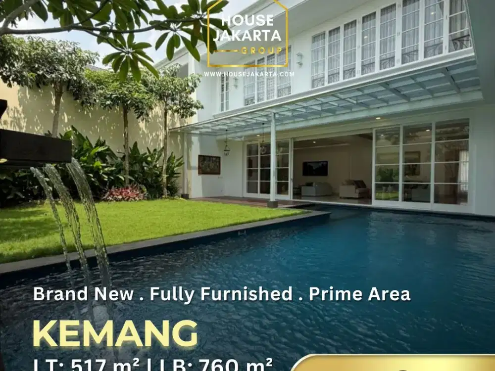 Rumah Mewah Brand New Modern Classic di Kemang Dalam – Fully Furnished dengan Private Lift