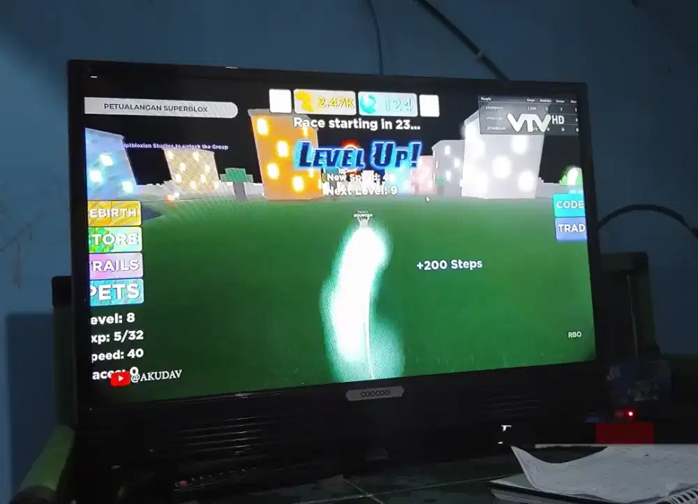 TV LED 24 Inch plus STB, Antena dan Booster