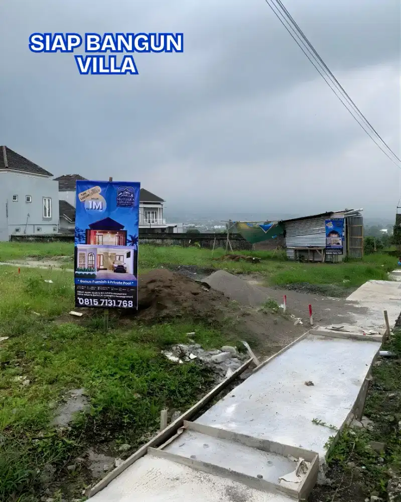 VILLA Kota BATU Bonus PRIVATE POOL dkt Alun-Alun & Balaikota Amongtani