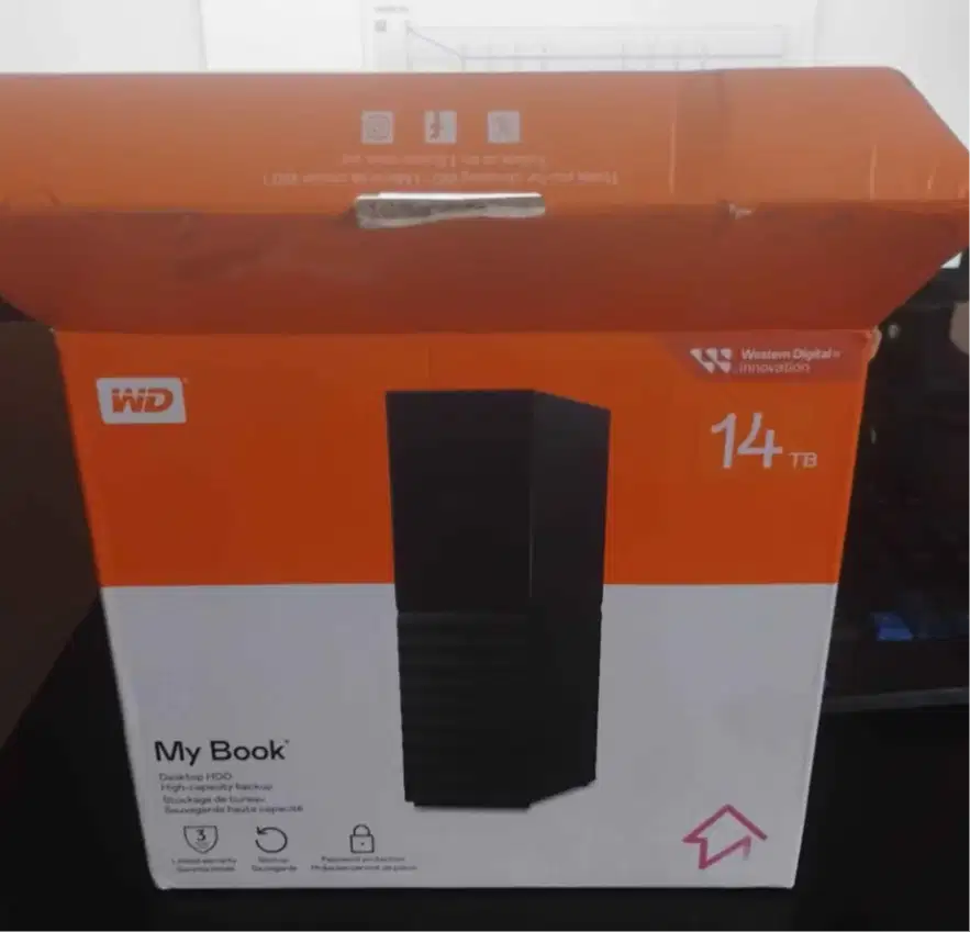 hardisk eksternal WD my book 14 tb garansi on 5 januari 2028