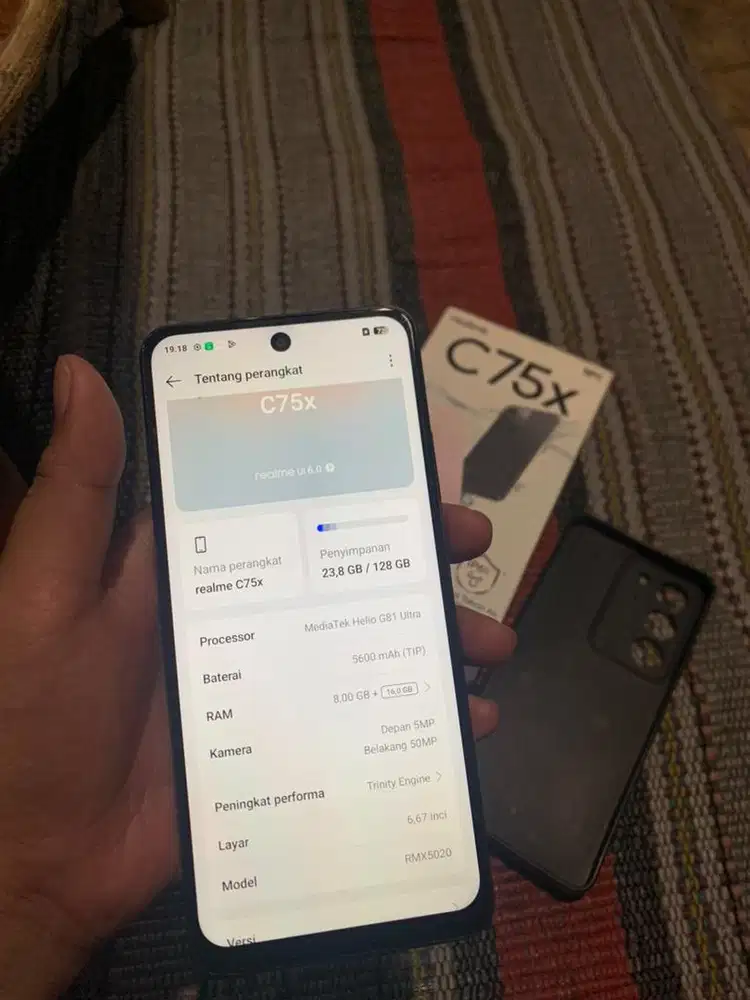 Realme c75x8+8/128gb