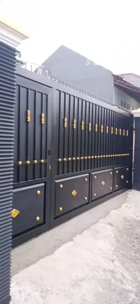 Bengkel las Lampung tralis kanopi pintu pagar balkon gerbang tangga