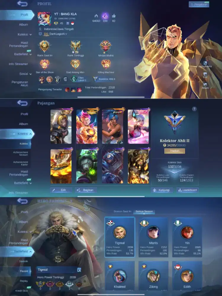 JUAL AKUN MOBILE LEGEND