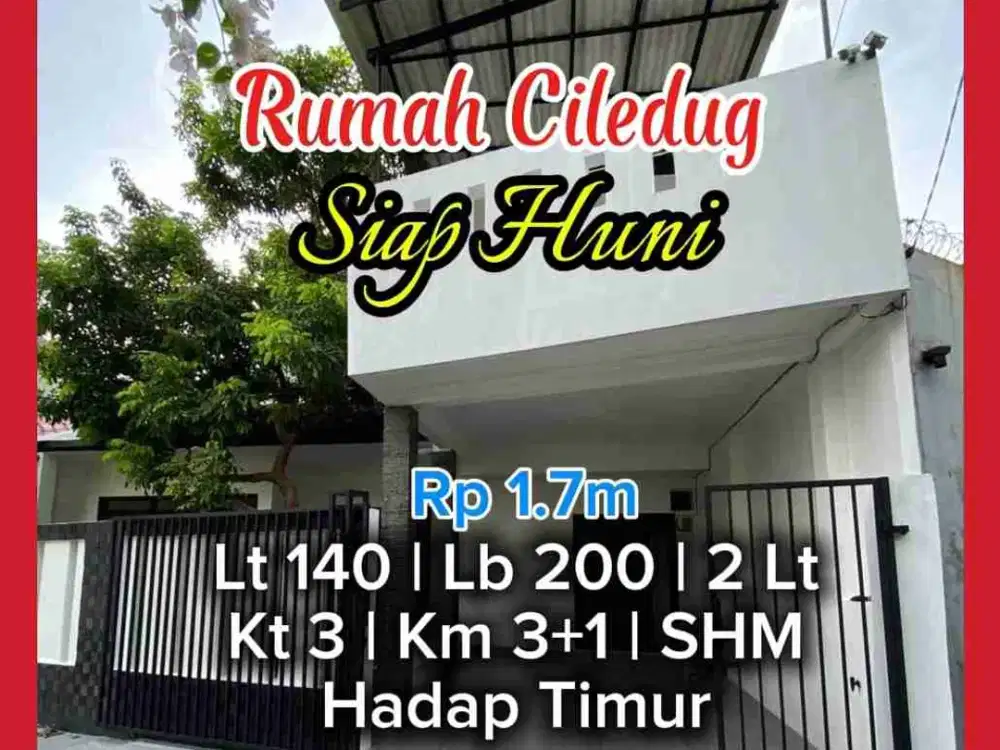 Wilson Rumah murah siap huni 3 kt di ciledug