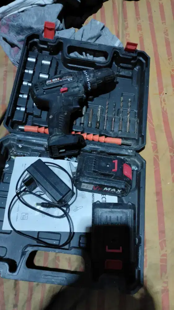 Jual bor cas 2 Baterai normal fulset