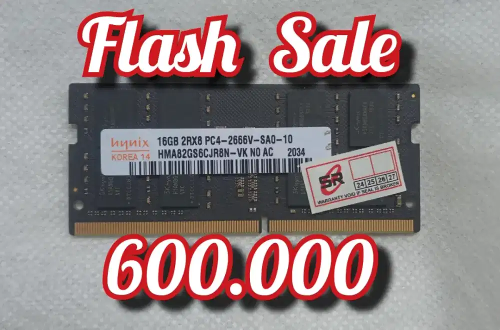 FLASH SALE SODIM 16 GB DDR4