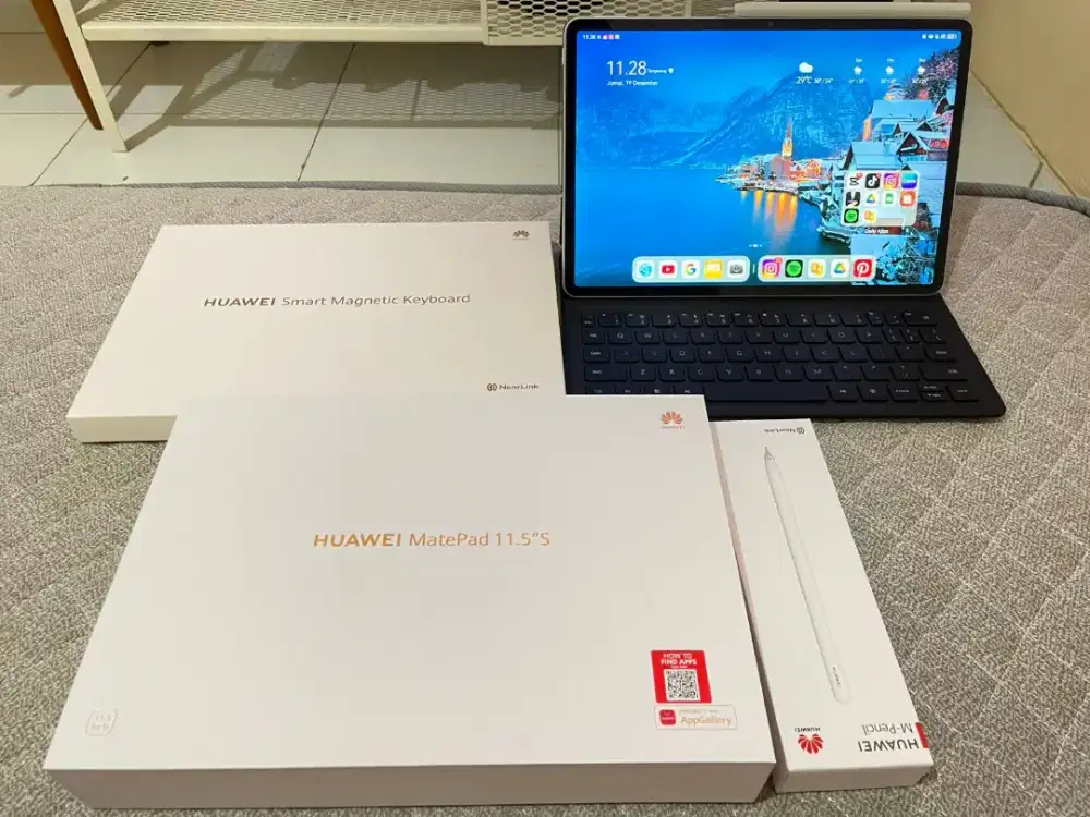 Huawei MatePad 11.5S 8/256GB FULLSET Keyboard + M-Pencil Box Lengkap