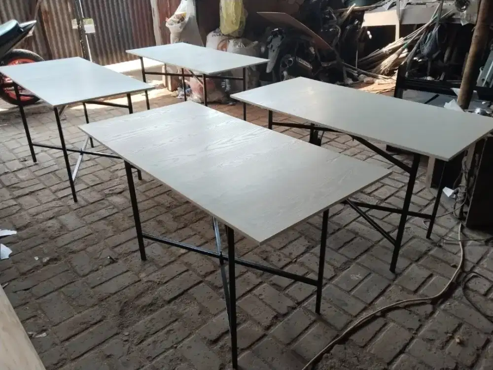 PAKET 50 unit meja lipat bazaar, catering, pameran, kedai, resto dll