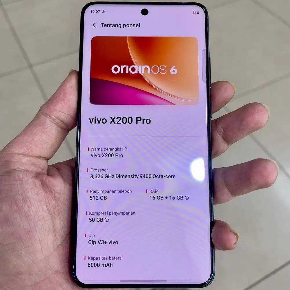 Vivo x200 pro ram 16 / 512 resmi full ori garansi 2027