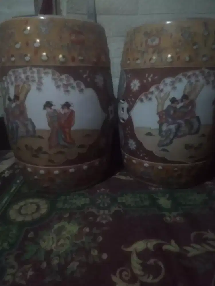 Keramik satsuma sepasang