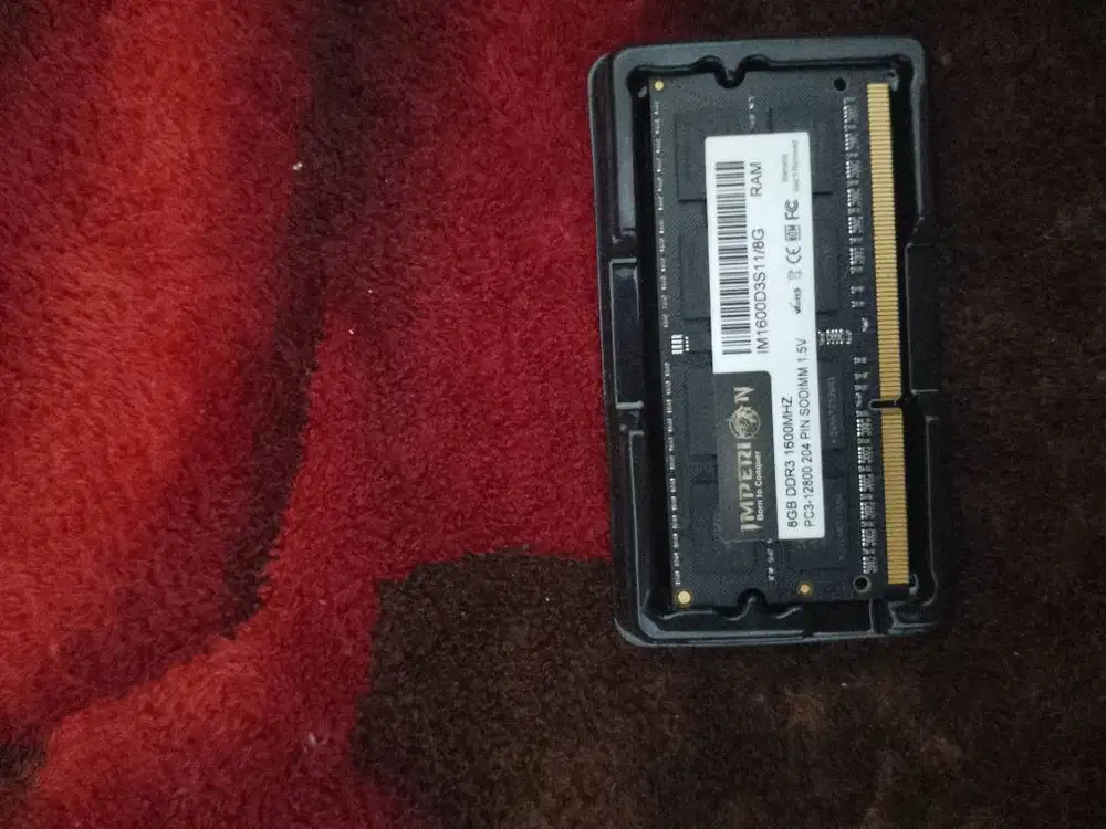 Imperion RAM 8GB DDR3 1600MHZ SODIM