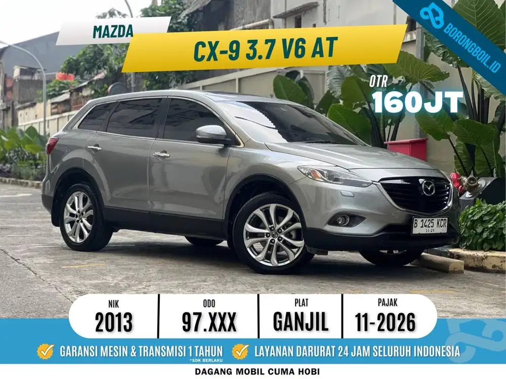 MAZDA CX9 3.7 V6 AT 2013 PAJAK PANJANG