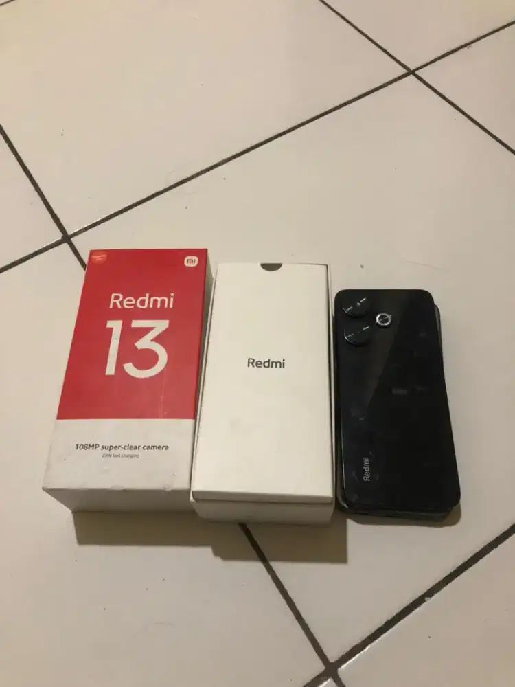 jual HP redmi 13 kondisi mulus full set