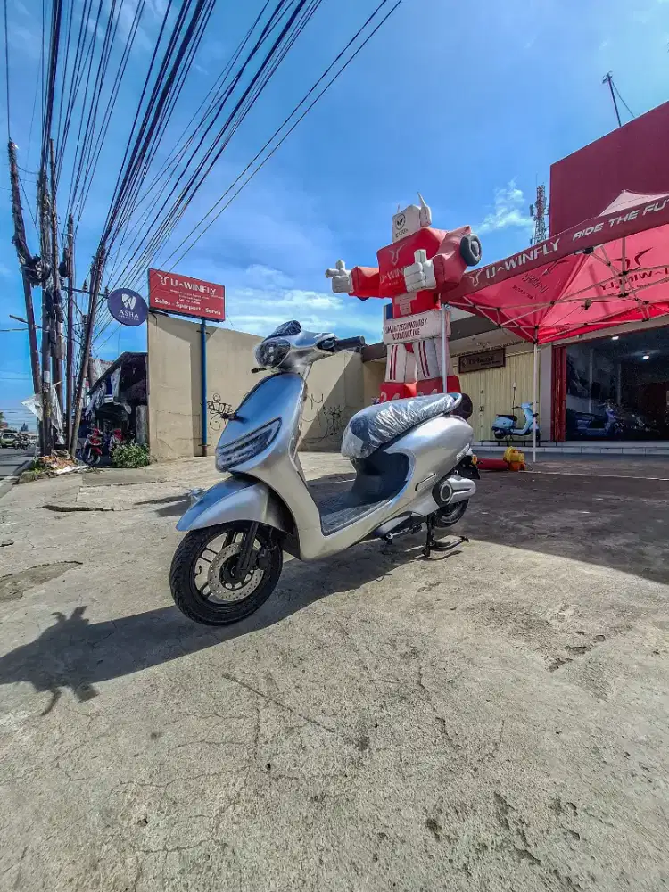 Uwinfly T85 Silver Kuat ditanjakan bisa bonceng berdua model terbaru
