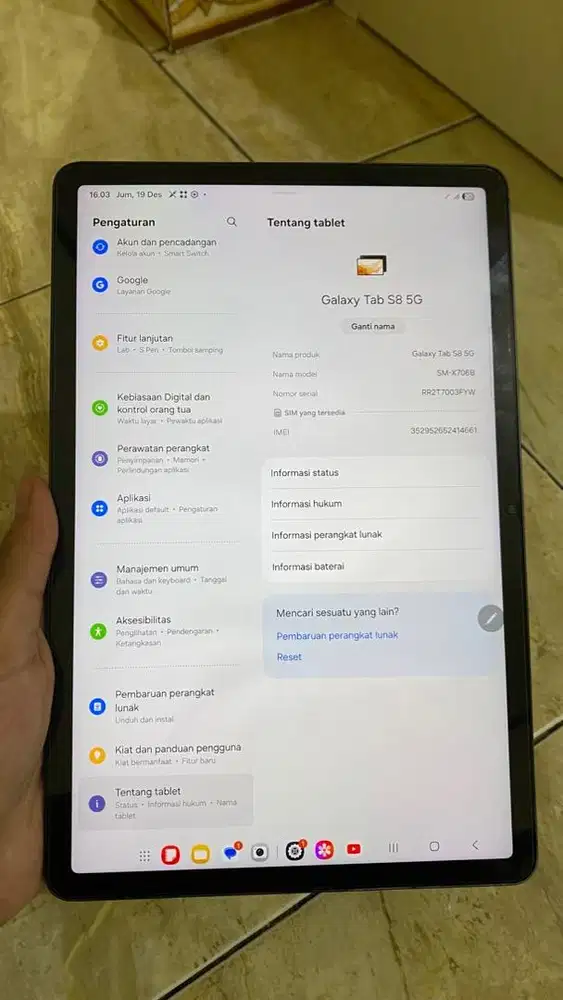 Samsung Tab S8 5G 8/128