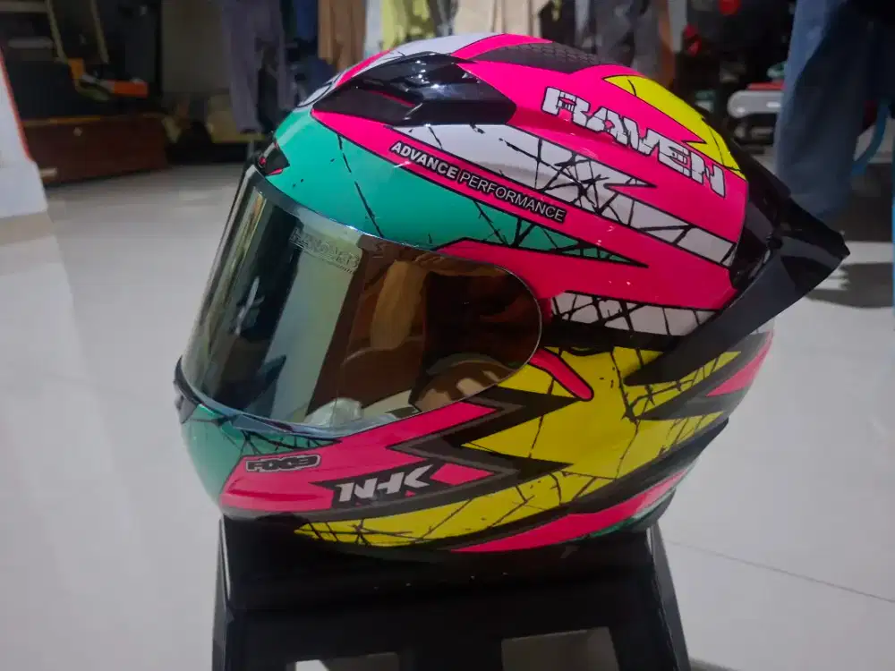 Helm full face NHK RX9 pink original