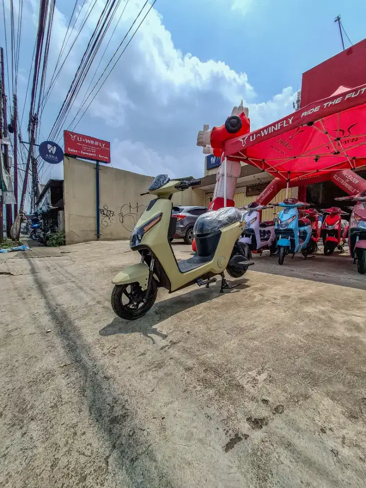 Uwinfly Sepeda Listrik D75 jok 1 ada bagasi luas buat simpan jajan