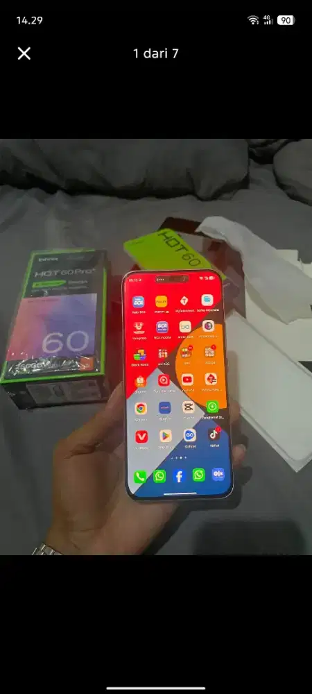 Infinix hot 60 pro plus 16/256gb full like new
