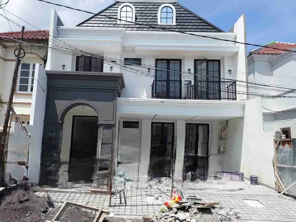 DHARMAHUSADA MAS‼️Jual Rumah Baru 2 Lantai Model American Classic Dekat Pakuwon City,Galaxy Mall,ITS,Unair,Rs Mitra Keluarga