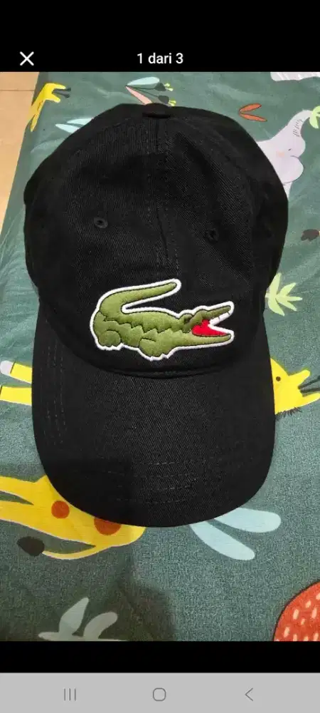 Topi lacoste ori 100%