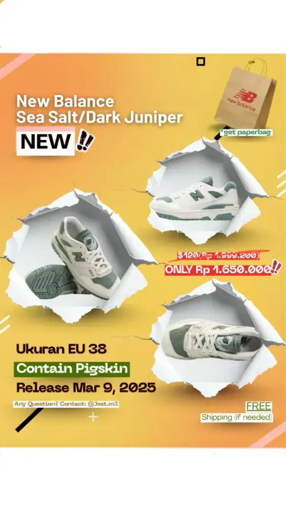 New Balance 550 Sea Salt/Dark Juniper