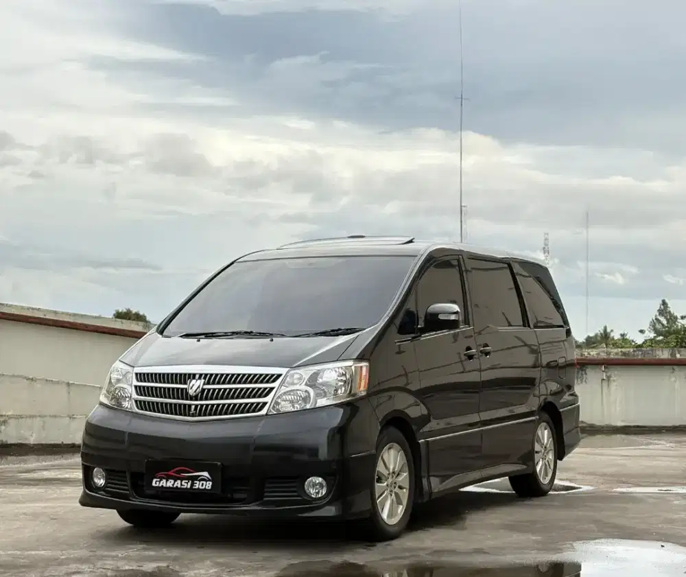 Toyota Alphard 2.4L 2WD AT Tahun 2004 Warna Hitam KM 44rb Pajak 09-202