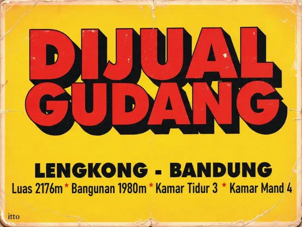 JUAL GUDANG MURAH, LENGKONG, ASIA AFRIKA, OTISTA, CIATEUL, NARIPAN,