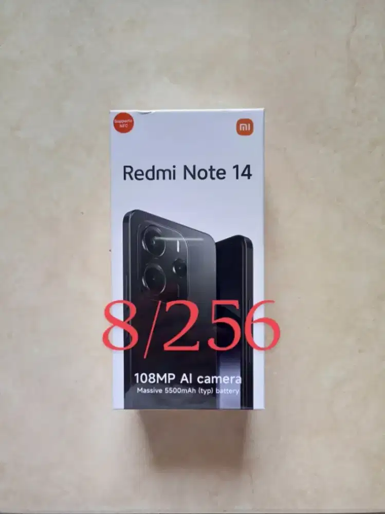 Redmi Note 14 RAM 8/256. baru,dus segel,garansi resmi