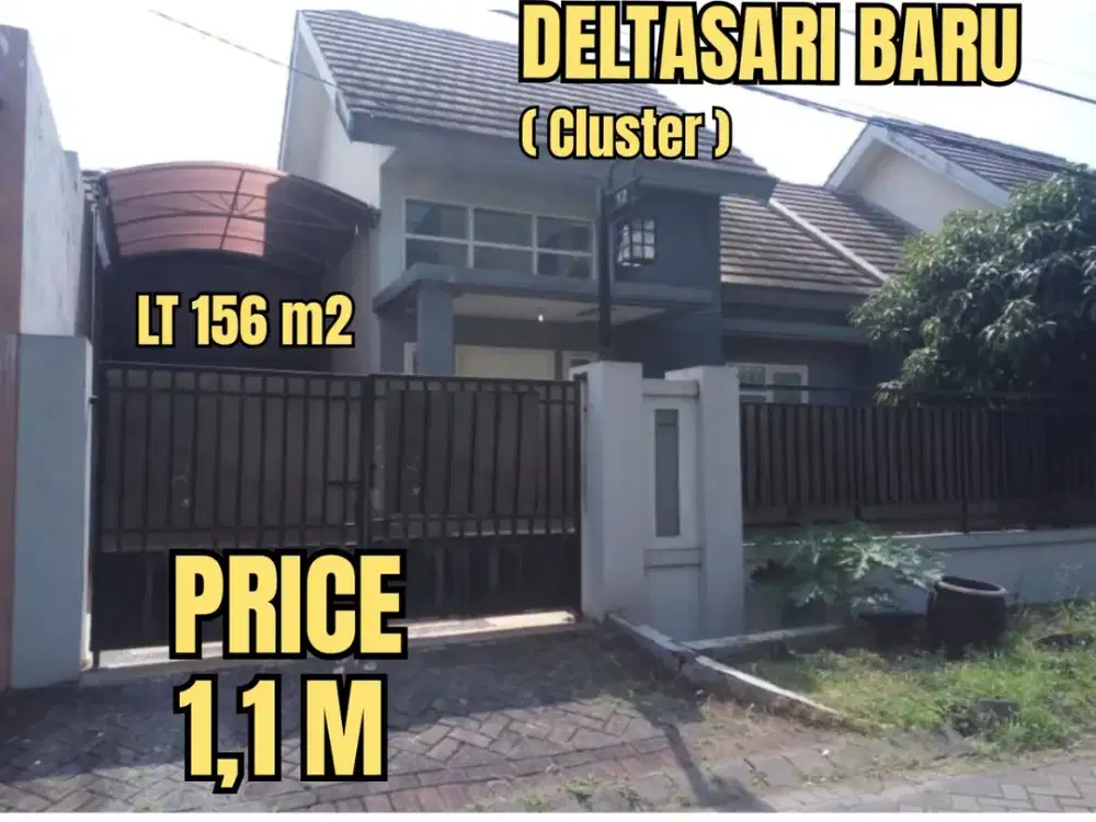 ‼️MURAAH‼️ RUMAH SIAP HUNI DELTASARI BARU CLUSTER, WARU SIDOARJO