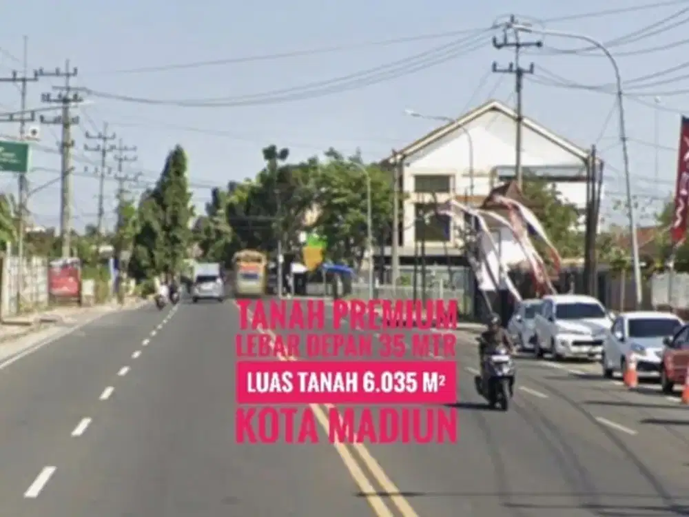 [L] Tanah LD 35 mtr, Jl. Basuki Rahmad KOTA MADIUN Lokasi Strategis