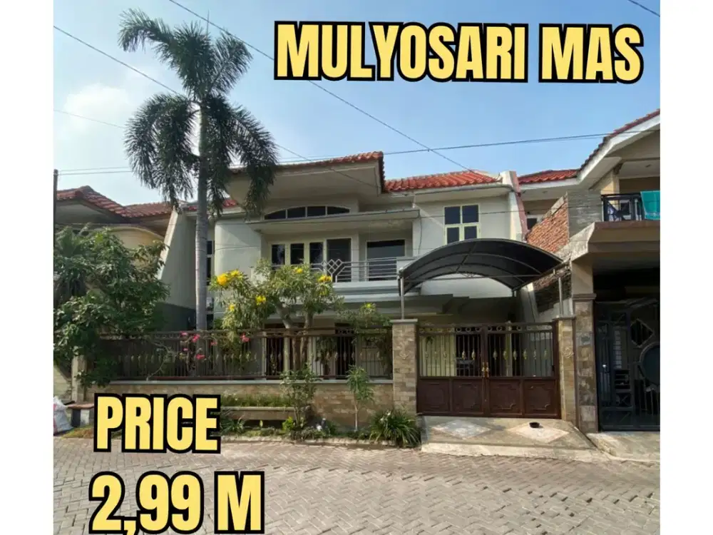 ‼️BU. JUAL CEPAT (PINDAH KOTA)‼️NEGO SAMPAI DEAL RUMAH FULL FURNISHED MULYOSARI MAS SUTOREJO BABATAN PANTAI DEKAT ITS, UNAIR UWK, MERR, Dsb