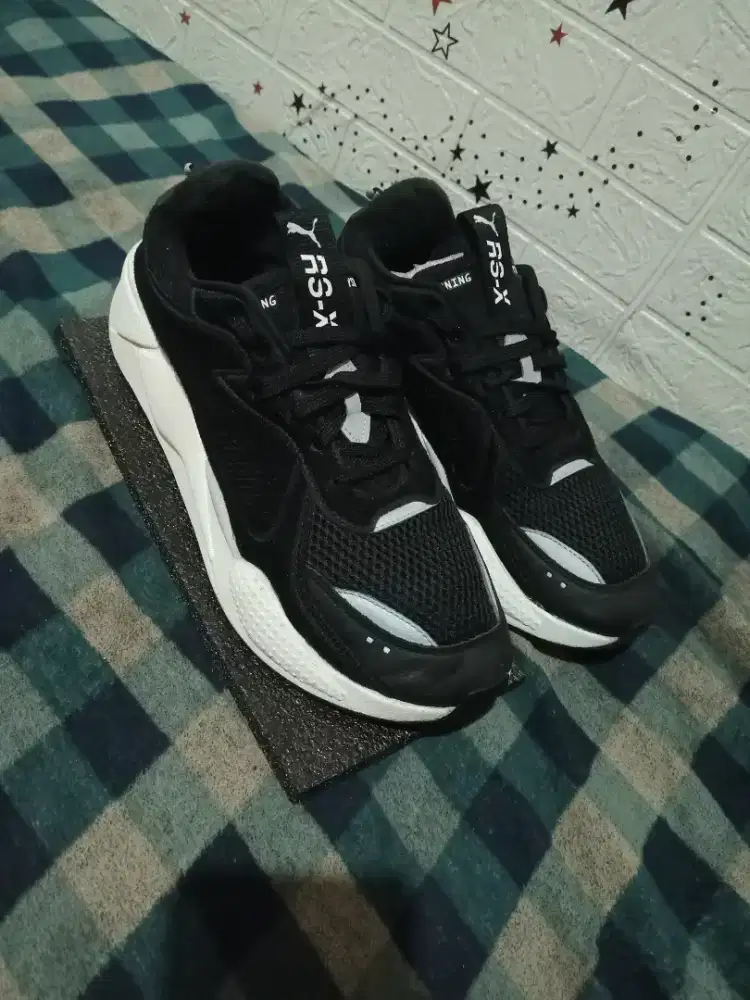Sepatu Puma Rs-x Black White Original